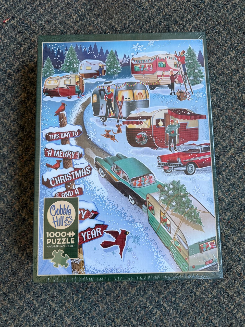 NEW Sealed Cobble Hill Christmas 1000 Piece Puzzle